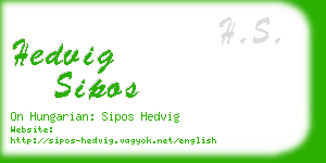 hedvig sipos business card